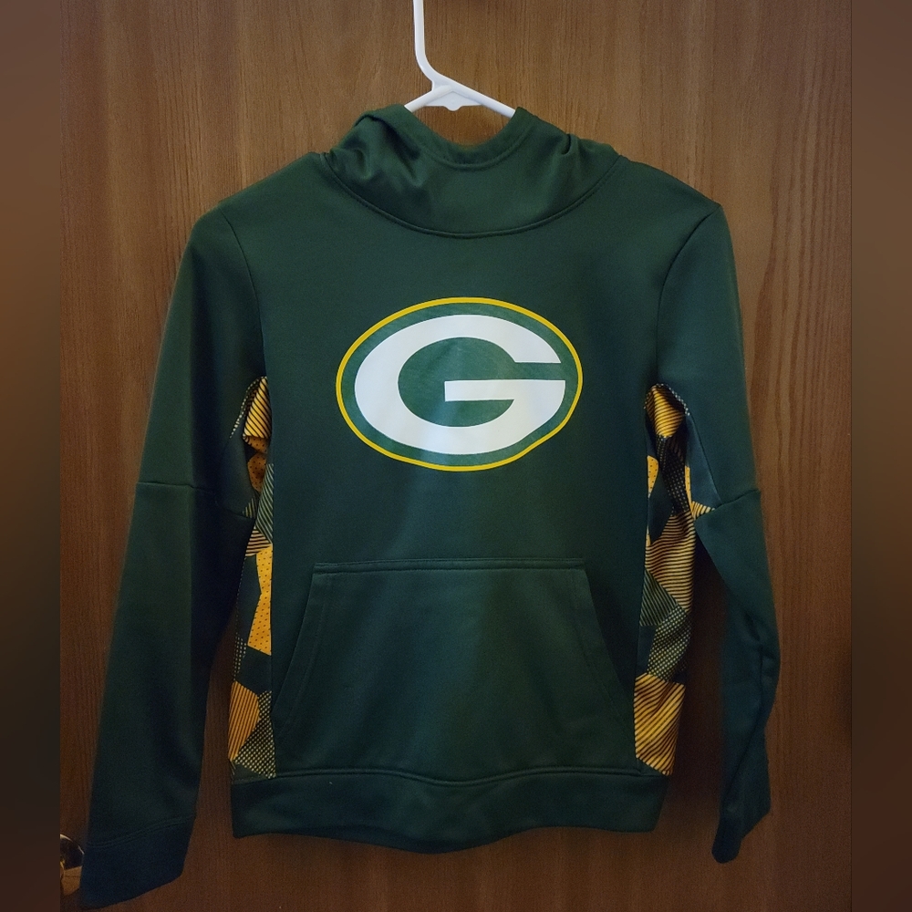 Kids Green Bay Packer Hoodie Size Medium